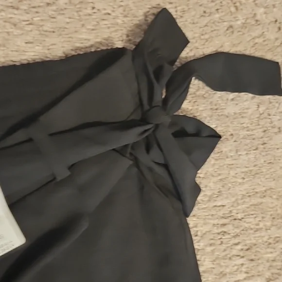 Torrid Black Tie Front Tapered Pants - Picture 4 of 11